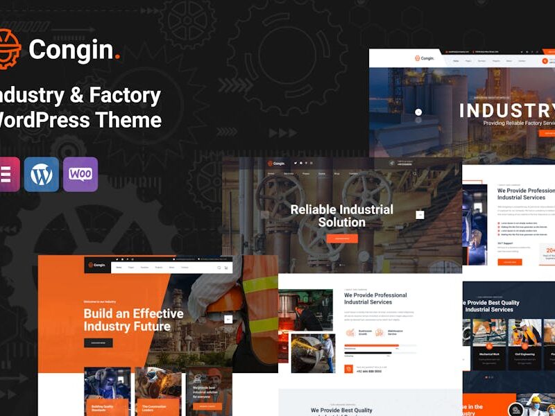 Congin - Industry & Factory WordPress Theme