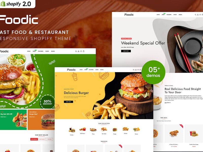 Foodic - Fast Food & Restaurant Shopify 2.0 Theme