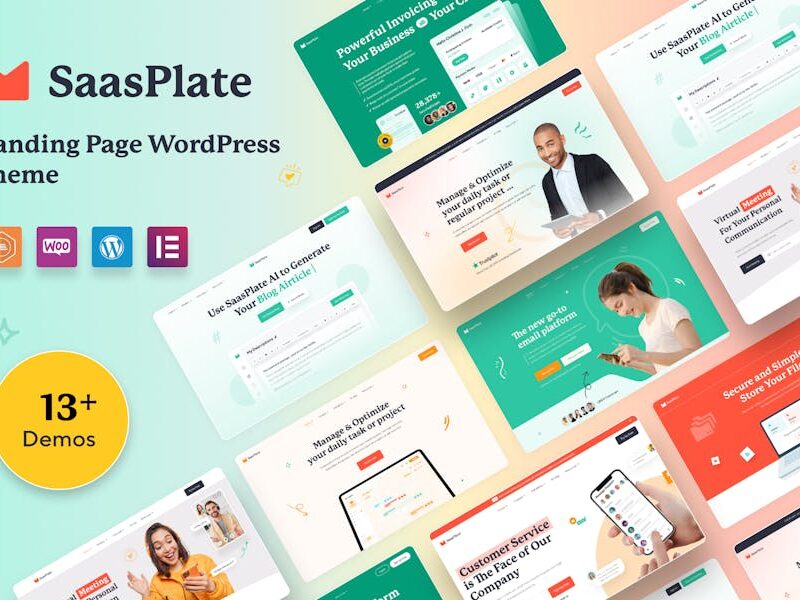 SaasPlate - Landing Page WordPress Theme