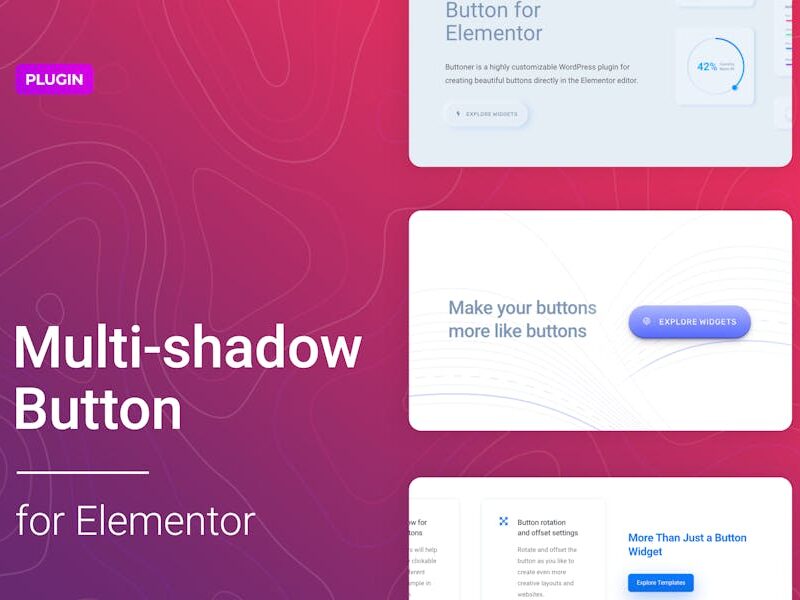 Multi-shadow Button for WordPress