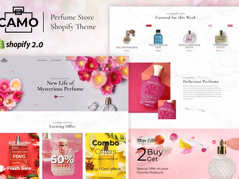 Camo - Perfume, Elegance Aroma Store Shopify Theme