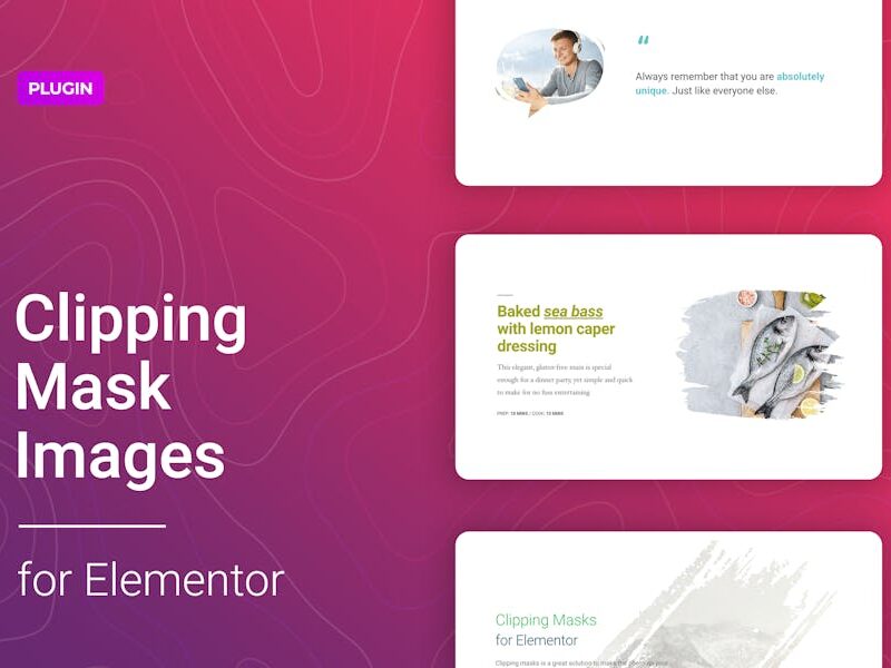 Image Clipping Mask for Elementor