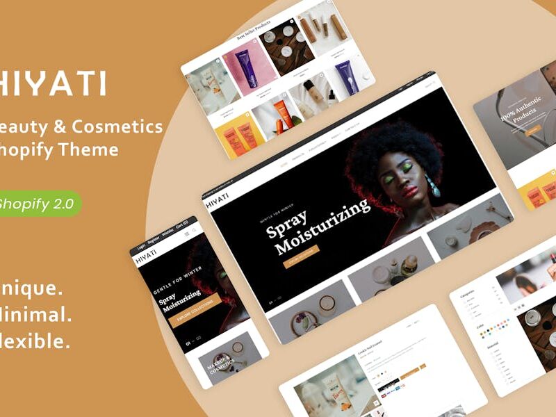 Hiyati - Beauty & Cosmetics Shopify Theme