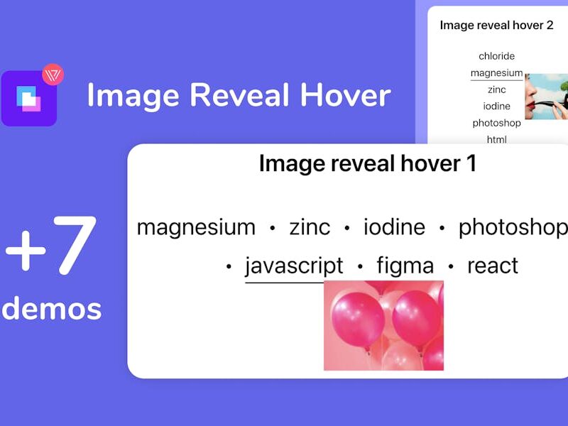Image Reveal Hover Effects Addon For Elementor
