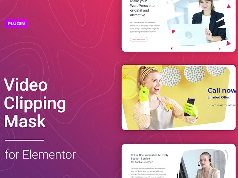 Video Clipping Mask for Elementor