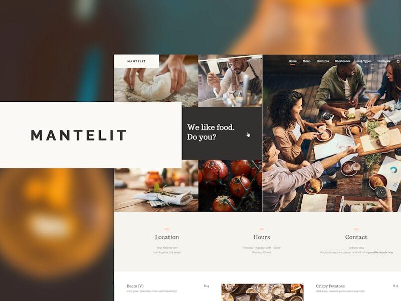 Mantelit - Restaurant WordPress Theme