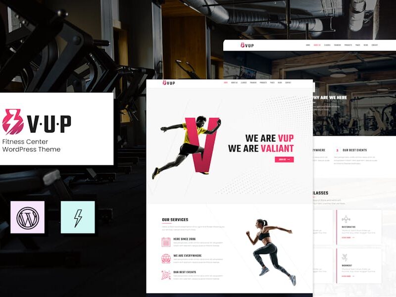 VUP - Fitness Center WordPress Theme