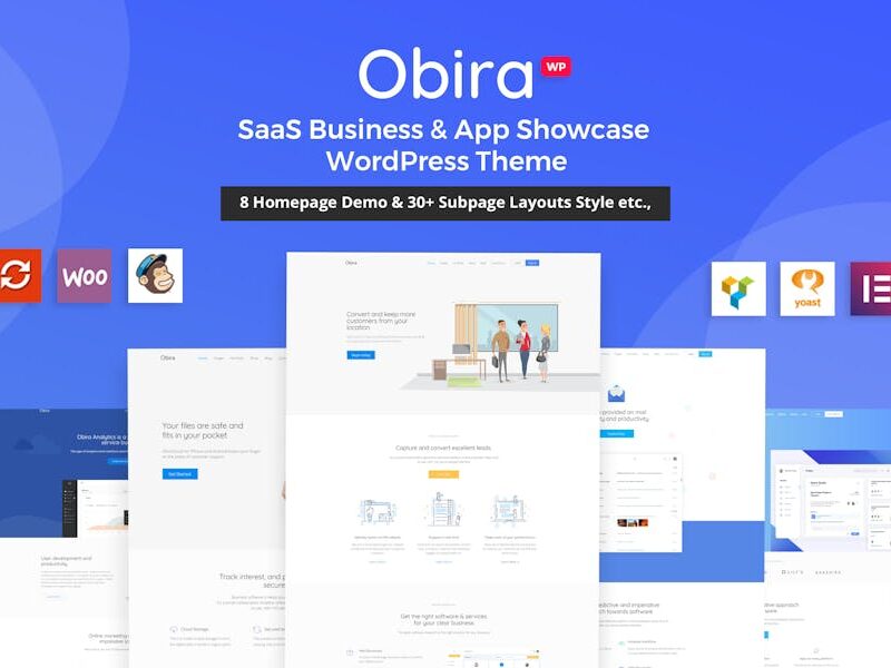 Obira - SaaS Business & App Showcase Theme