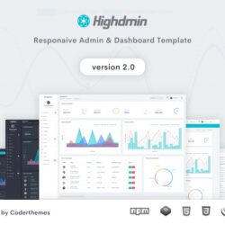 Highdmin – Responsive Bootstrap 4 Admin Dashboard