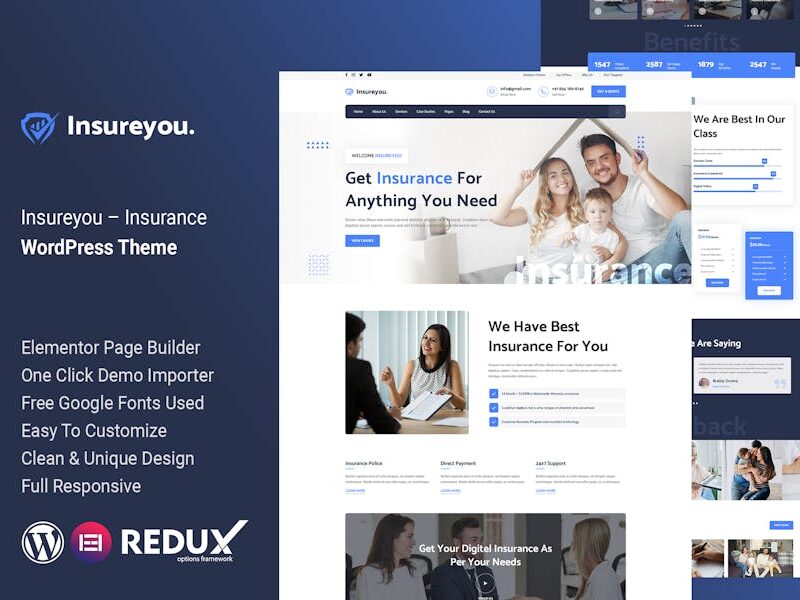 Insureyou – Insurance WordPress Theme