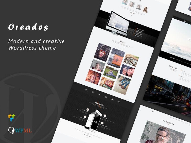 Oreades - Creative One-Page WordPress Theme