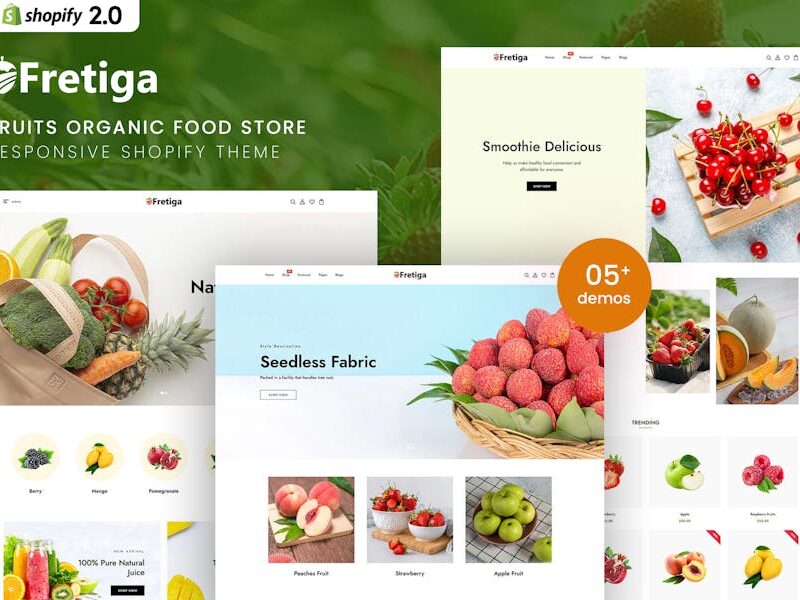 Fretiga - Fruits Organic Food Shopify 2.0 Theme