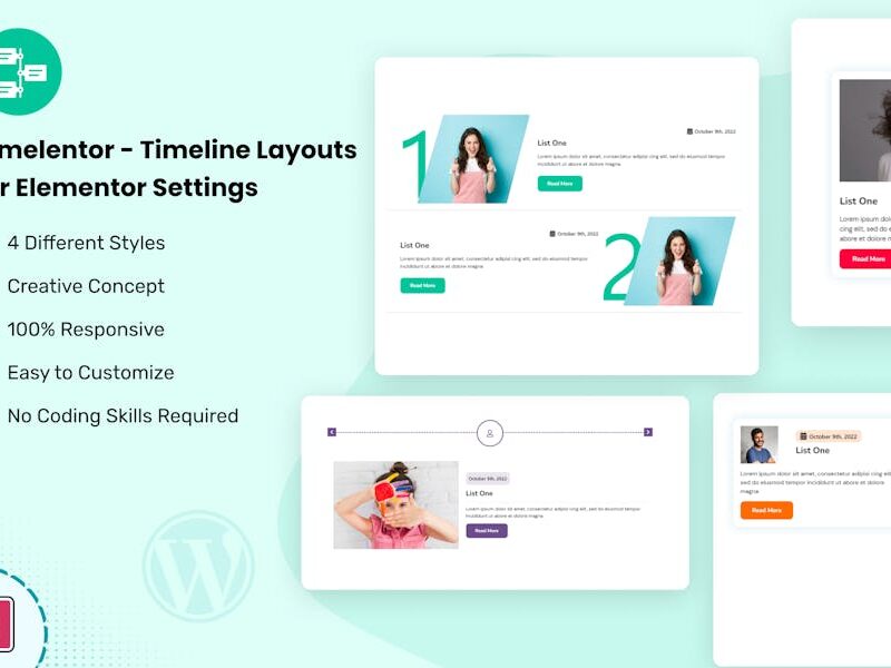 Timelentor – Timeline Layouts for Elementor