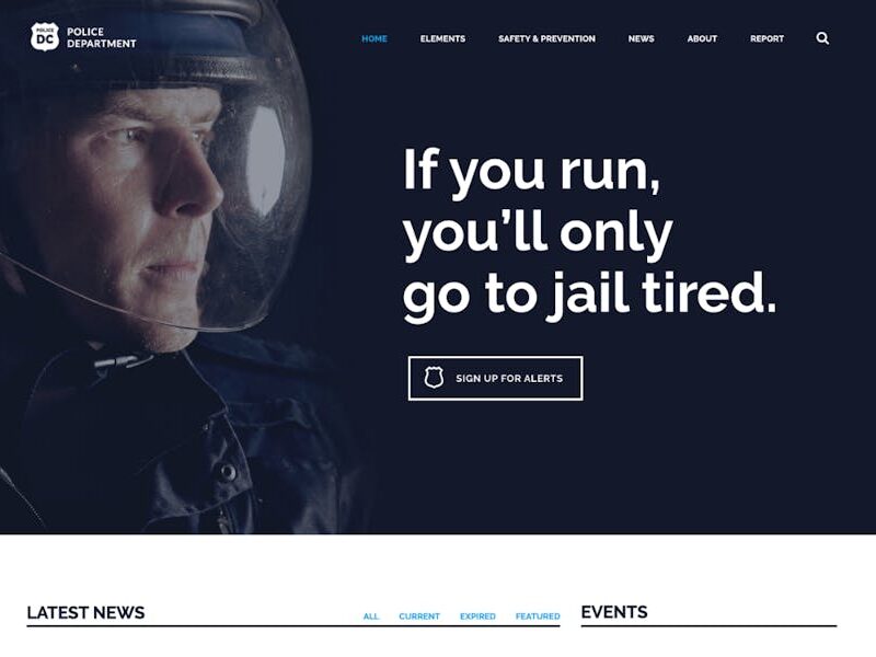 Police & Fire Department and Security WP Theme
