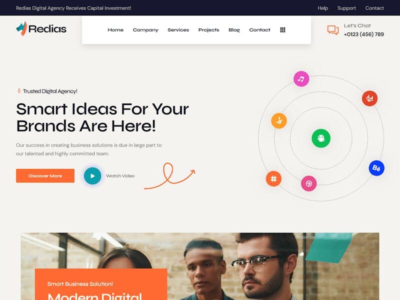 Redias - Creative Digital Agency WordPress Theme