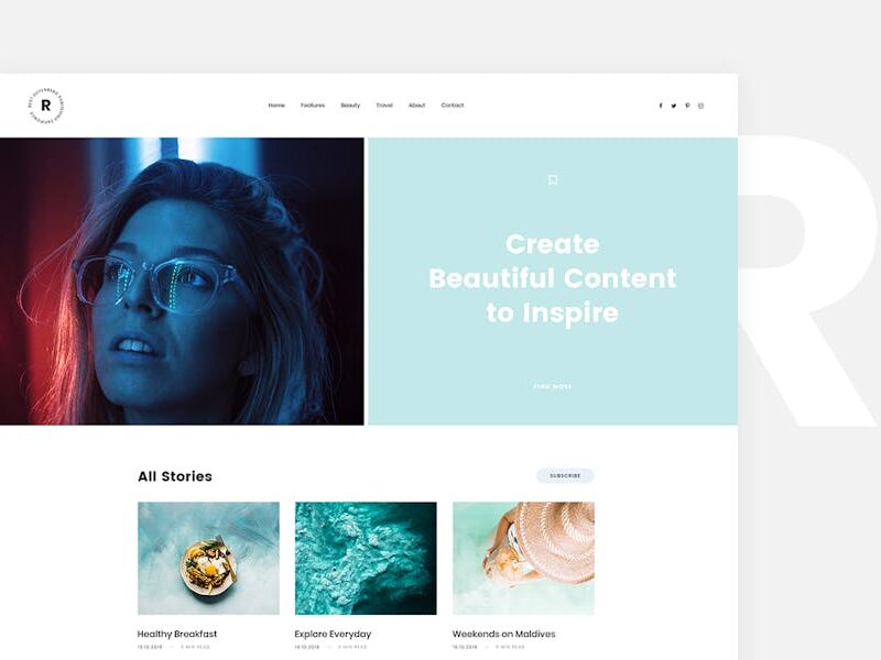 Rima - Personal Blog WordPress Theme