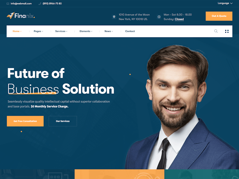 Finanix - Business WordPress Theme