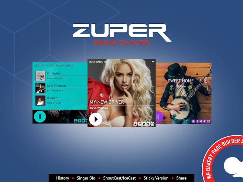 Zuper - Radio Player for WPBakery Page Builder