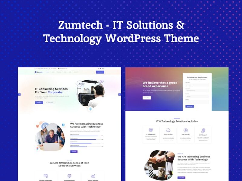 Zumtech IT Solutions & Technology WordPress Theme