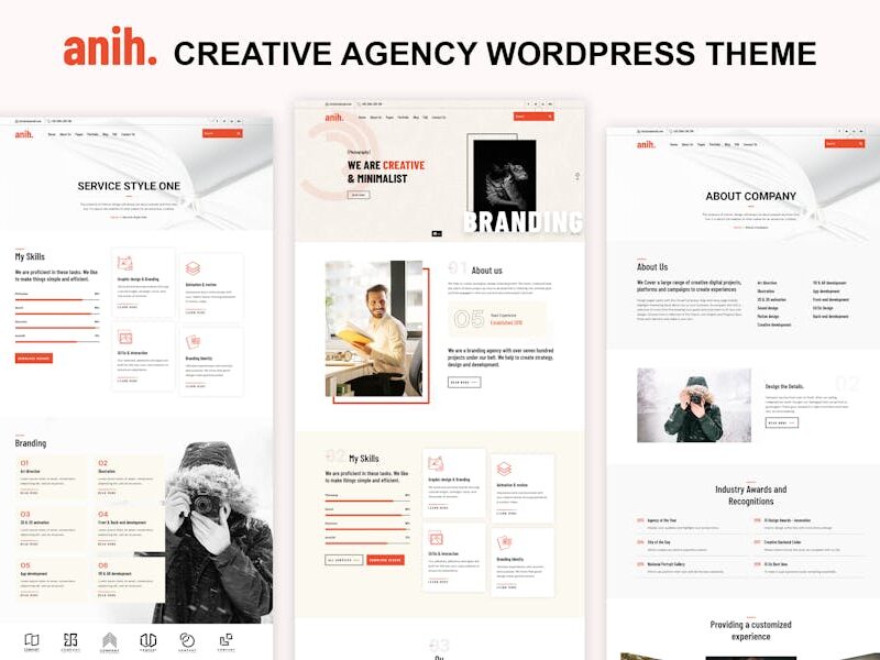Anih - Creative Agency WordPress Theme