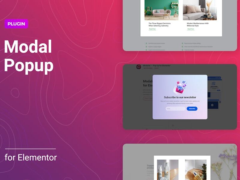 Modal Popup Window for Elementor