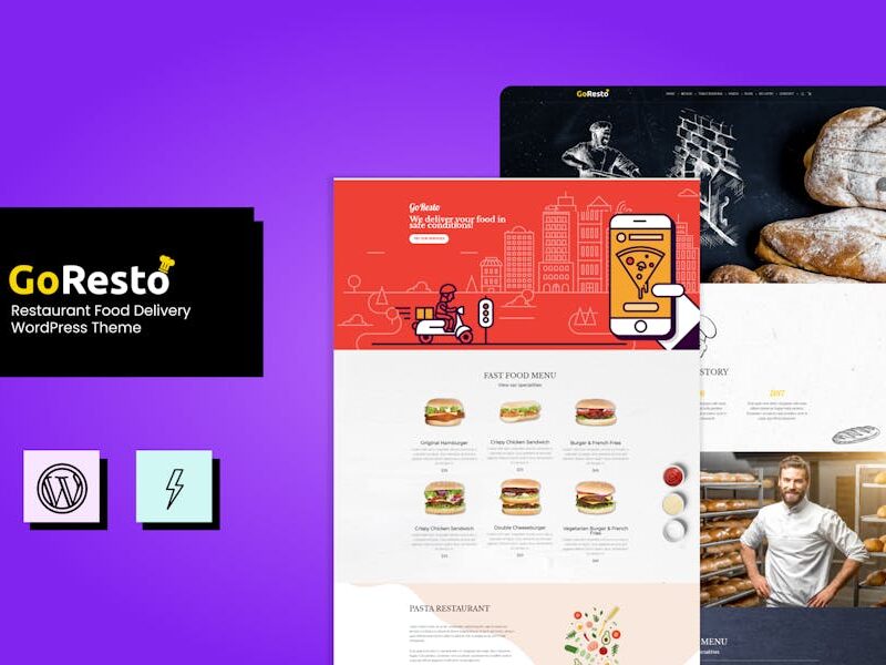 GoResto - Restaurant Food Delivery WordPress Theme