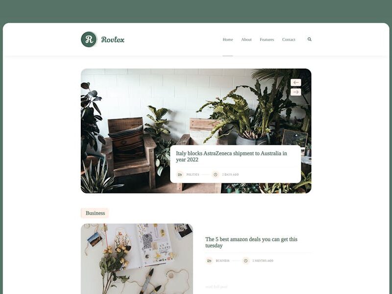 Rovlex - Blog Theme for Writers