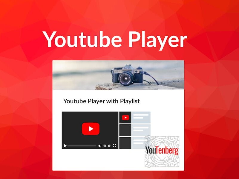 Youtenberg - Gutenberg YouTube Player with Playlis