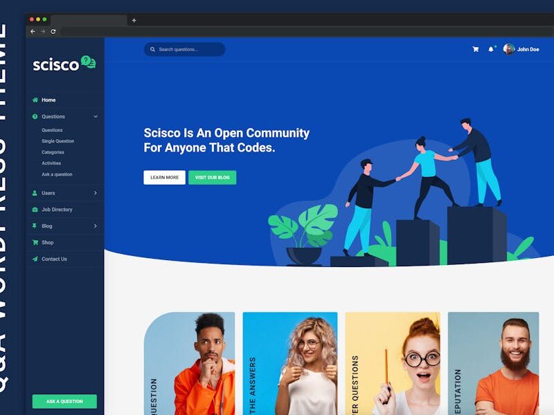 Scisco - Questions and Answers WordPress Theme
