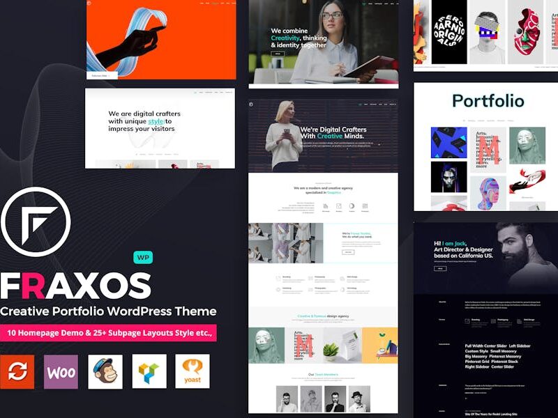 Fraxos - Creative Portfolio WordPress Theme    Typ