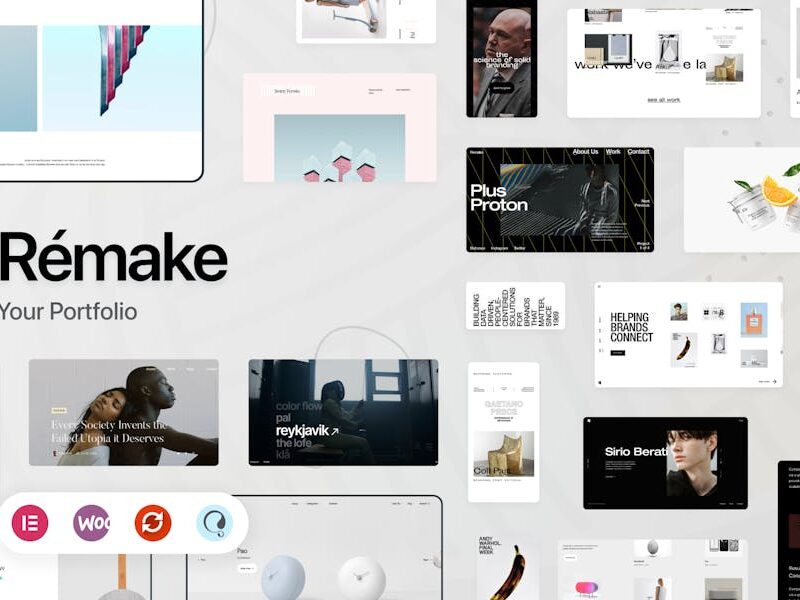 Remake - Minimalist Portfolio WordPress Theme