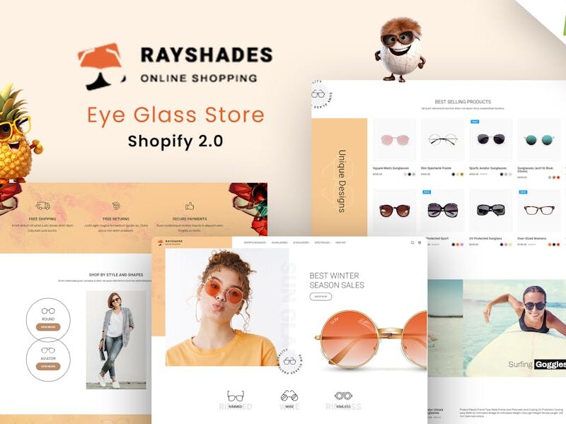 Rayshades - Eye Glasses Store Shopify Theme