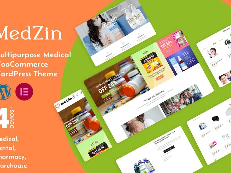 Medzin – Medical WooCommerce WordPress