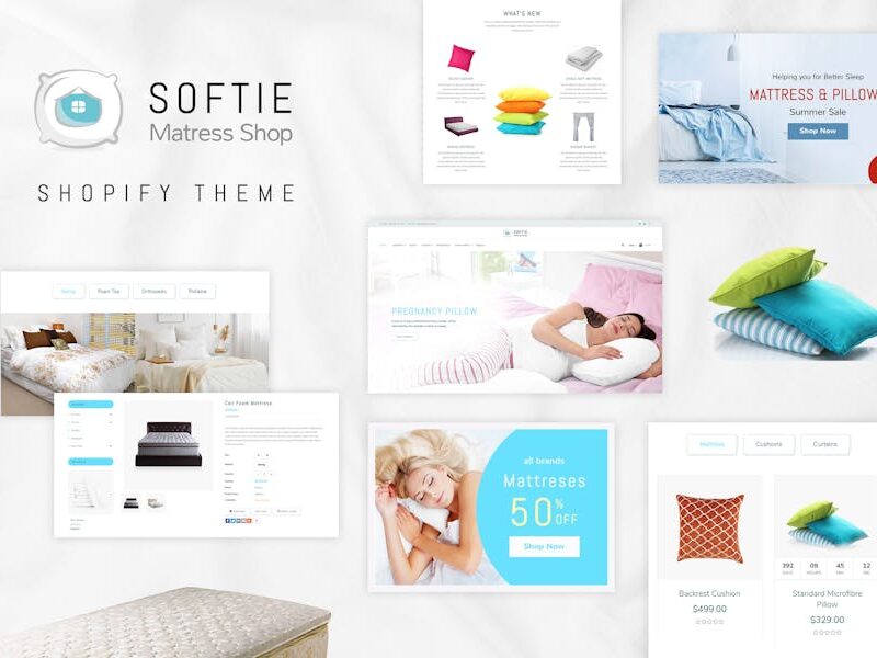 Softie | Beds & Mattress Shopify Theme