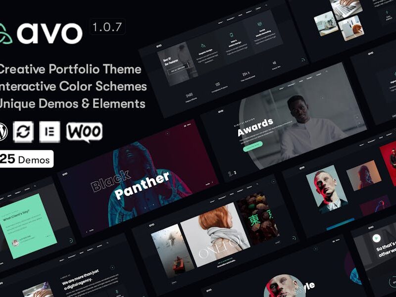 Avo - Creative Portfolio & Agency WordPress Theme