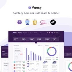 Vuesy – Symfony Admin & Dashboard Template