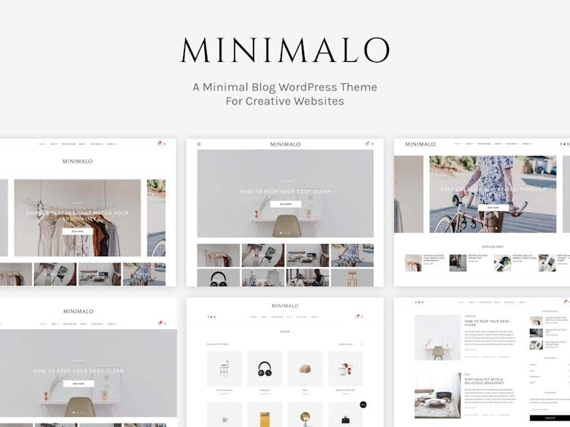 Minimalo - A Minimal Blog WordPress Theme