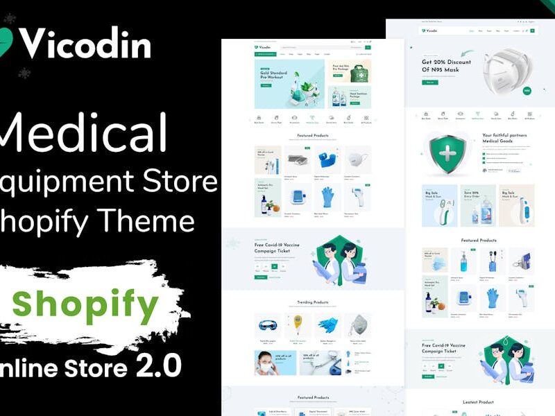 Vicodin - Medical Equipment Store Shopify Theme