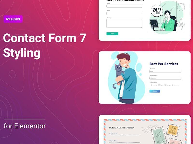 Contact Form 7 styling for Elementor