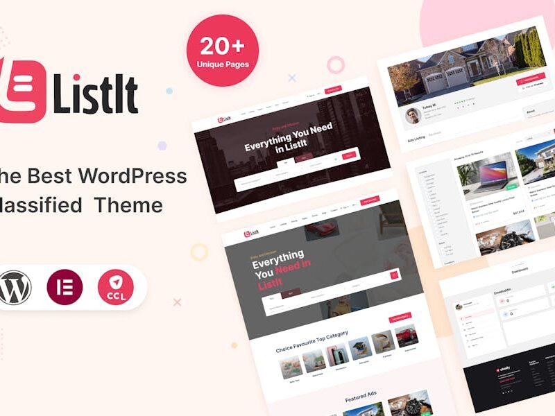 ListIt – Clasified WordPress Theme