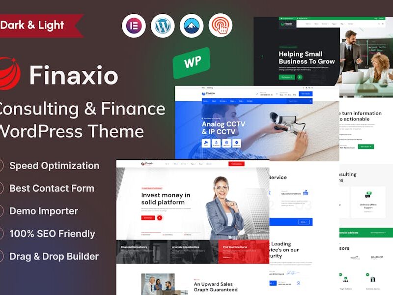 Elementor - Consulting & Finance WordPress Theme