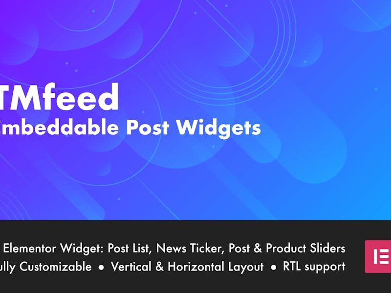 TMfeed - Embeddable Post Widgets For Elementor