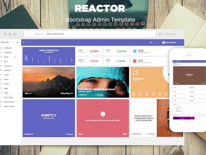 Reactor - Bootstrap Admin Template