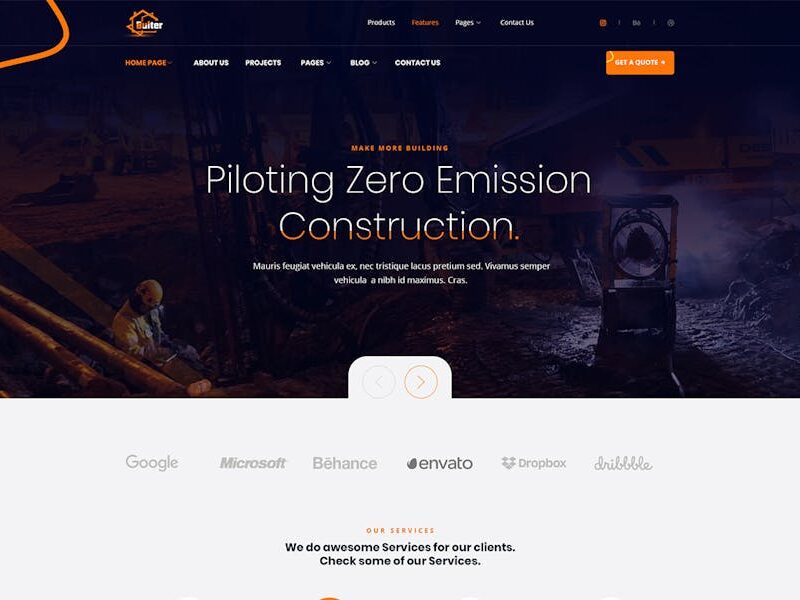 Bulter - Clean Construction WordPress Theme