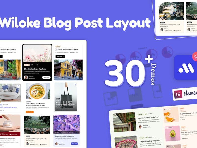 Wiloke Blog Layouts For Elementor