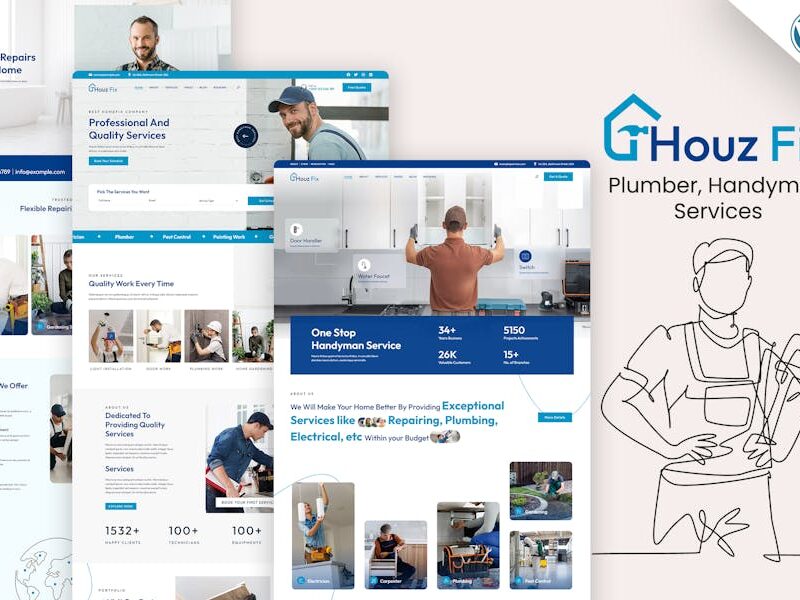 HouzFix - Plumber, Handyman  WordPress Theme