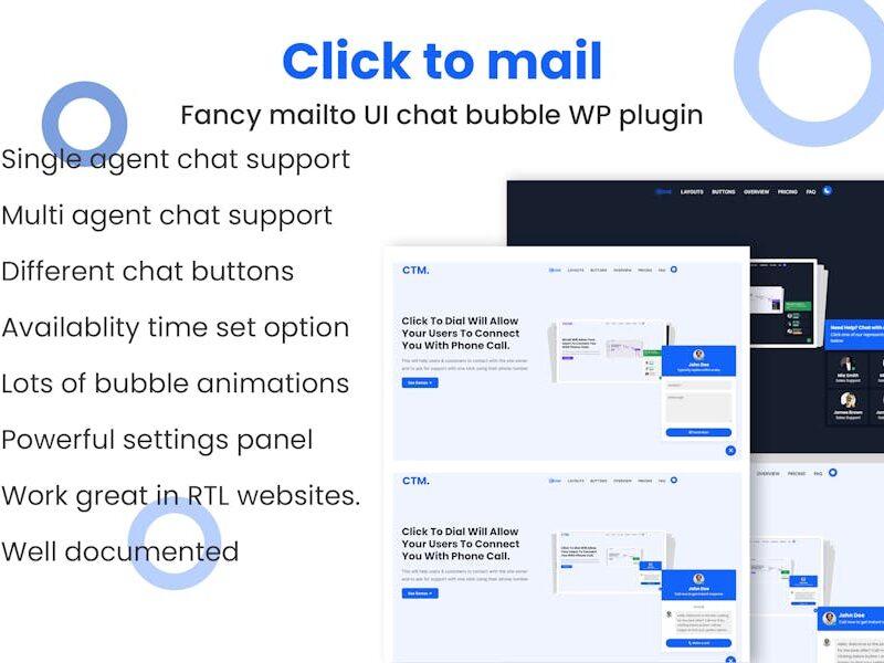 Click to mail - Mailto Help & Support WP plugin