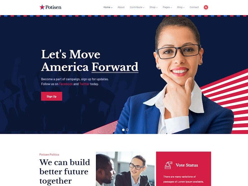 Potisen - Election & Political WordPress Theme