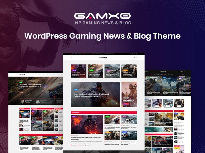 Gamxo - WordPress Gaming News & Blog Theme
