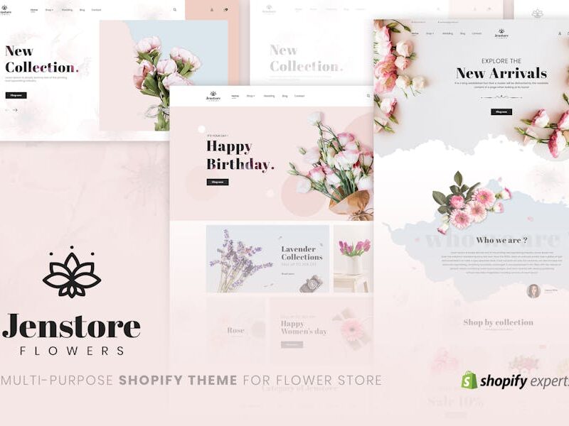 JenStore | Multi-Purpose Shopify Theme for Flower